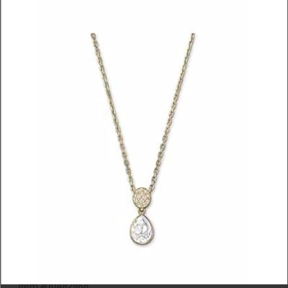Swarovski Vanita Pendant Drop Necklace (Cry/Gos Color Clear) NWT